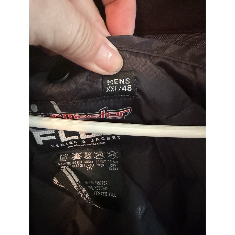 Tour master Flex 2 Motorcycle Jacket Men's XXL 48 Black Mesh W/ Quilted Liner - Picture 4 of 5